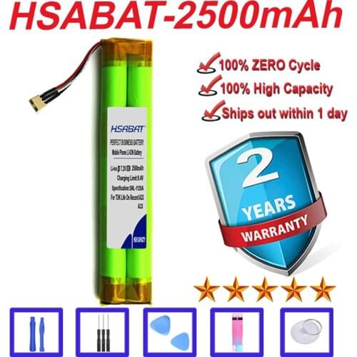 Top Brand 100% New 2500mAh A33 Battery for TDK Life On Record A33 in stock