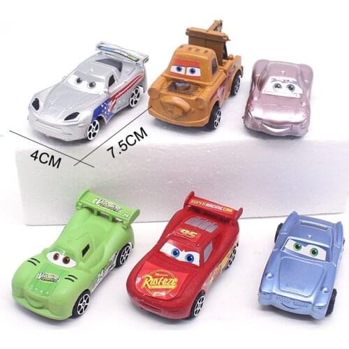 Disney Pixar Cars Toys Mini Lightning Mcqueen Super Hero Avengers Plastic Action Figure Car Model Birthday Cake Decoration Toys