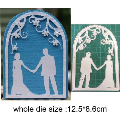 Metal cutting dies cut die mold couple lace door decoration Scrapbooking dies paper craft knife mould blade punch stencils dies