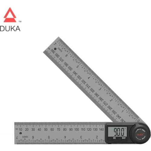 Duka Multifunctional Digital Angle Ruler LED Display 360 Degree Goniometer Stainless Steel Precision Measurement Angle Finder