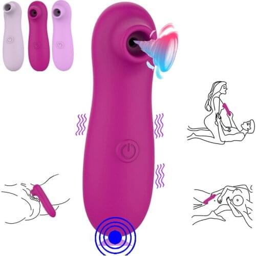 Clit Sucker Vagina Sucking Vibrator Clitoris Stimulator Blowjob Oral Nipple Sex Toys for Adult Women Masturbator Erotic Products