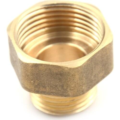New 1/2PT Male to 3/4PT Brass Water Pipe Pipe Fitting Hex Bushing Reducer Adapte Female Thread Pipe Connector