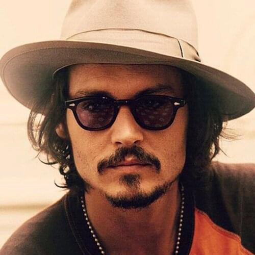 Feishini 2021 High Quality TR90 Frame Johnny Depp Glasses Women Retro Vintage Prescription Sunglasses Men Polarized Spectacl