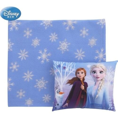 Disney Mickey Minnie Mouse Frozen Blanket 2 Sister Elsa Anna Super Soft Baby Children Throws 102x132cm and Pillow 32x26cm Set