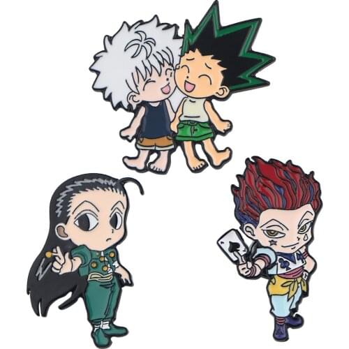 PF479 Dongmanli Japanese Anime Icons badge Cute Cool Enamel Pin Brooch Backpack Collar Hat Badge Lapel Pin Jewelry Gift for Kids