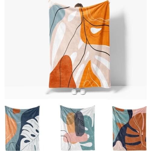 Flower Nordic Throw Blanket Baby Couple Scandinavian Decorative Winter Summer Thermal Bedspread on The Bed Cover for Sofa Double