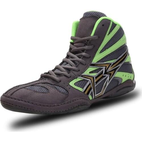 Professional Boxing Wrestling Shoes Cow Muscle Outsole Breathable Combat Sneakers Lace-Up Non-slip Training Fighting Boots