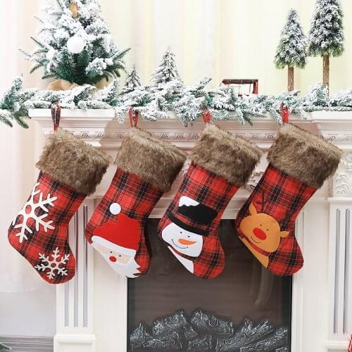 Christmas Decorations Knitted Christmas Socks Christmas Knit Socks Gift Bag
