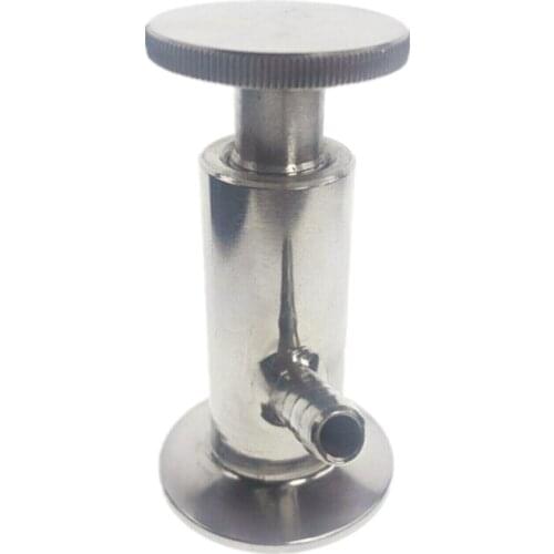 304 Stainless Steel Sanitary Sampling Valve 50.5mm 25.4mm Ferrule OD Fit 1/2" 1.5" Tri Clamp