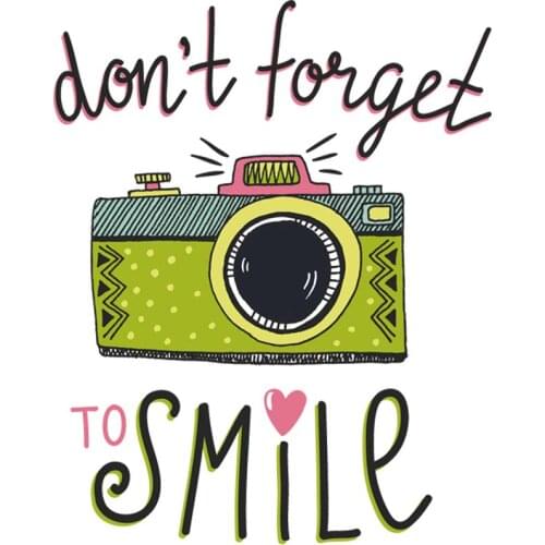 Funny Applications For Clothes Garment Diy Stripe Thermal Transfer A-Level Washable Thermal Transfer Donot Forget Smile