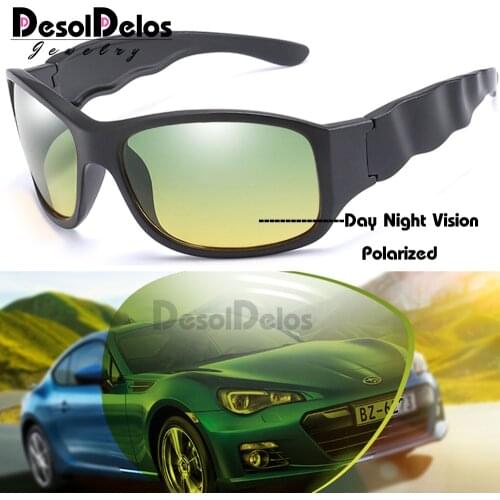 Day & Night Vision Goggles Polarized Sunglasses Driving Sun Glasses for Man Reduce Glare Metal Frame Glasses oculos de sol G03