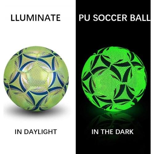 Reflective Football No. 4 Children No. 5 Adult Competition Training Special Wear-resistant Reflective Luminous Football