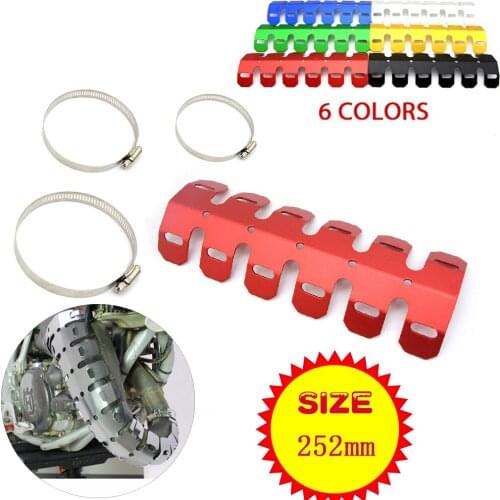 Universal Motorcycle Exhaust Pipe Leg Protector Heat Shield Cover Dirt Bike For BMW R1200GS R1200GS F800GS F650GS G650GS G450X