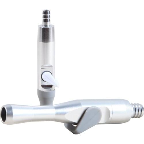 360°Swivel Dental Saliva Ejectors Suction Valves SE/HVE Tips Adaptor Strong / Weak