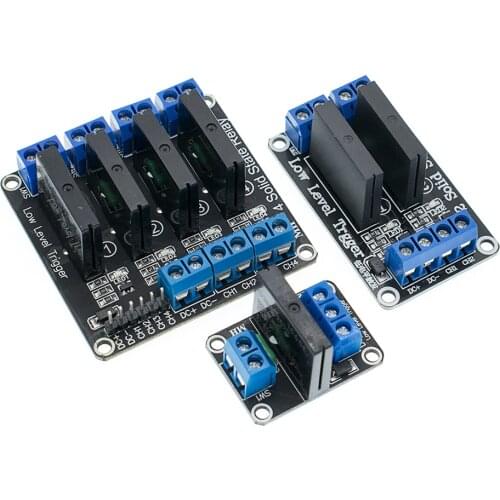 10PCS 5V 1 2 4 8 Channel SSR G3MB-202P Solid State Relay Module 240V 2A Output with Resistive Fuse For ARDUINO Diy Kit
