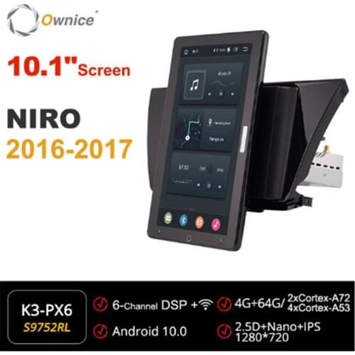 1280*720 Ownice Android 10.0 For Kia NIRO 2016-2017 Car Radio Auto Multimedia Video Audio head Unit 10.1" IPS Rotatable