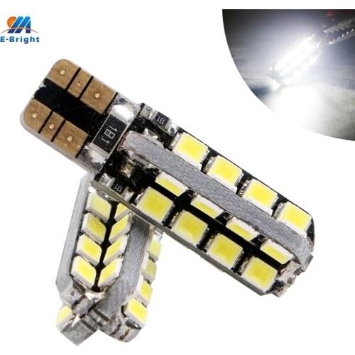 200pcs/lot T10 Canbus W5W 194 168 2835 32 SMD 32 Led Can-bus 12V DC Leds Error FREE 6500K License Plate Light Parking Lamps 12V