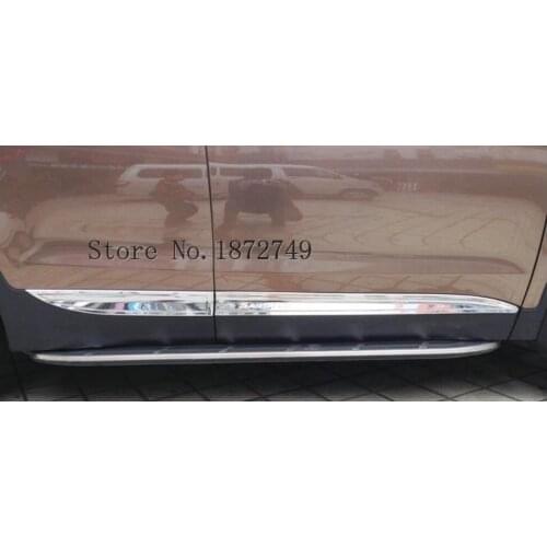 2013-2017 for Hyundai Santa Fe ix45 ABS Chrome body side moldings side door decoration