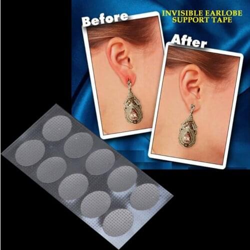 2021 New 300Pcs Invisible Earrings Stabilizers Ear Holes Protective Waterproof Patches Earrings Support Patches for Earrings