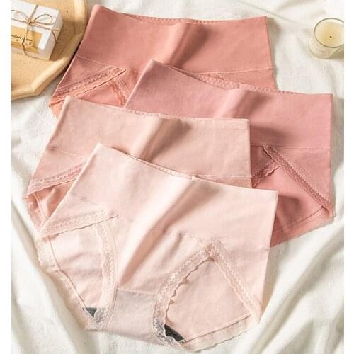 Plus Size 3XL High Panties Women Cotton Body Shaper New Underwear Seamless Briefs Sexy Breathable Female Lingerie Waist 4Pcs/Se