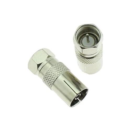 5pcs F Male Plug To TV Female RF Coaxial Adapter Connector