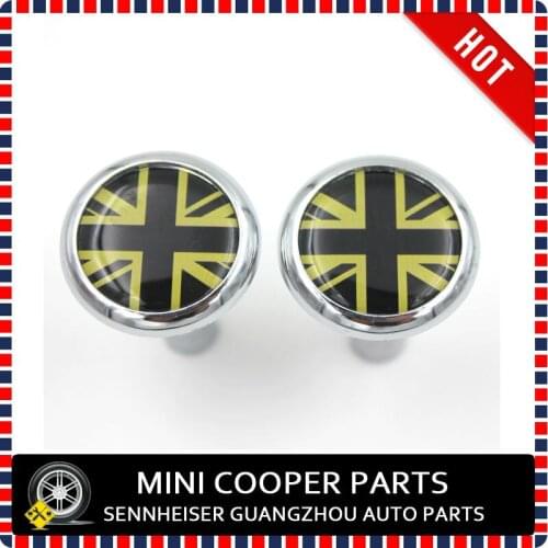 Brand New ABS Plastic Chrome Gold Jack style Door Lock Button for mini cooper F55 F56 F57 R55 R56 R60 F60 (2 Pcs/Set)