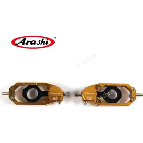 Arashi Motorcycle Accessories CNC Rear Chain Adjuster Tensioners Caten For YAMAHA TMAX 530 TMAX530 T-MAX 530 2012-2015 2013 2014