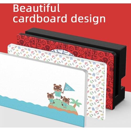 Game Console Base Decorative Protective Cover Sleeve Replacemnet for Nintendo Switch Game Console Dock Accessories