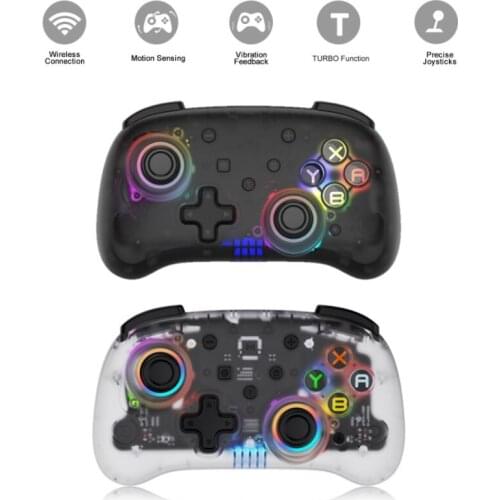 2021 New Wireless Bluetooth-compatible Game Controller Gamepad With Vibration And Turbo Function Joystick For Switch/Switch Lite