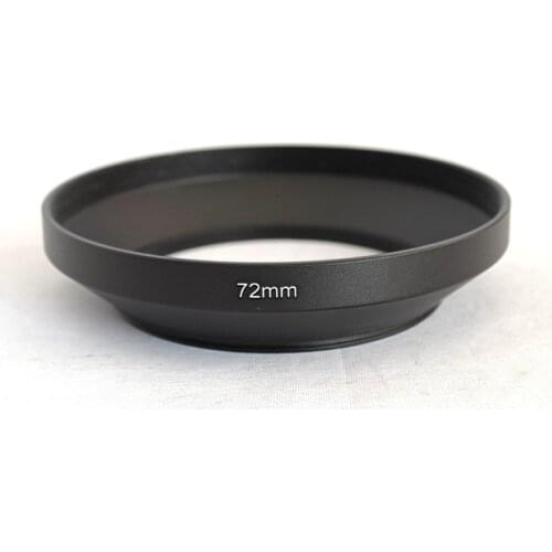 49 52 55 58 62 67 72 77 82mm Black Camera Metal Lens Hood Wide Angle Screw In Mount Lens Hood for canon nikon for S&ny Pentax