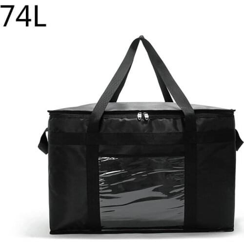 74L Large Capacity Cooler Thermal Insulated Bag Insulation Refrigerated Bag Thermal Food Deliver Storage Bag Picnic Box