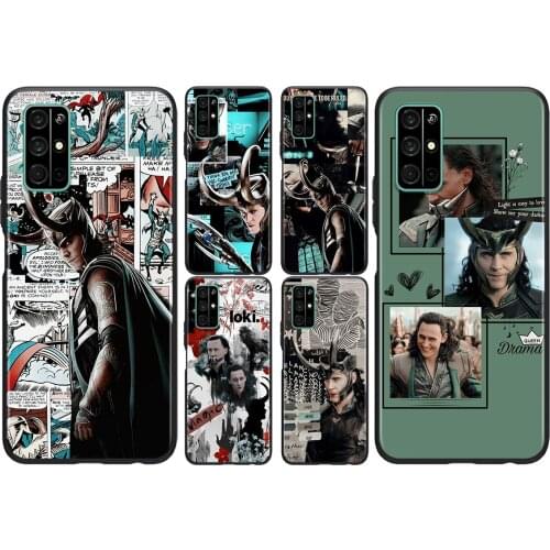 Marvel Avengers Loki For Huawei Honor 50 SE V30 View 20 V20 30i 30S 30 20S 20E 20i 20 Lite Pro Plus Black Phone Case