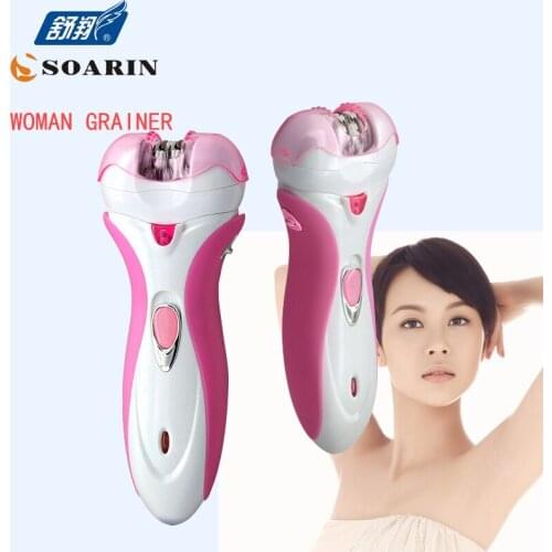 KEMEI Epilator Women Four in one Pink or Purple Electric Shaver Rechargeable Women Epilator Hair Removal Foot Care Tool Razor