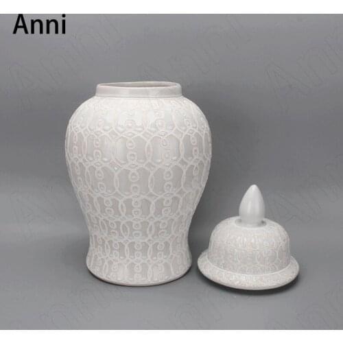 Creativity Circle Ceramic Vase Nordic Modern Pearl White Embellishment Flower Pots Living Room Desktop Flowers Vases Home Decor