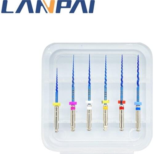 Lanpai 6pcs/Pack SX-F3 Dental Niti File Instrument Tools Organizer Dentist Materials Endodontics Dentistry Thermal Activation