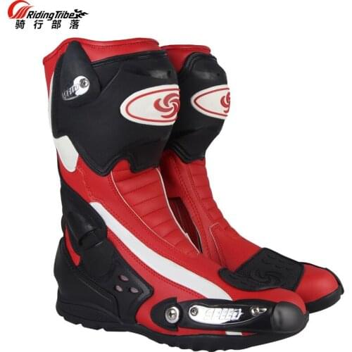 Hot Motorcycle Boots SPEED BIKER BOOT Racing Shoes Riding Tribe Motorbike Riding Moto Boot Motocross Boots