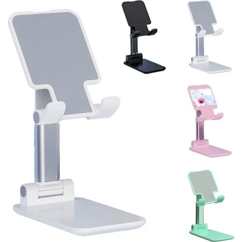 Desk Mobile Phone Holder Adjustable Folding Portable Tablet Desk Bracket Cellphone Holder Mirror Extend Support