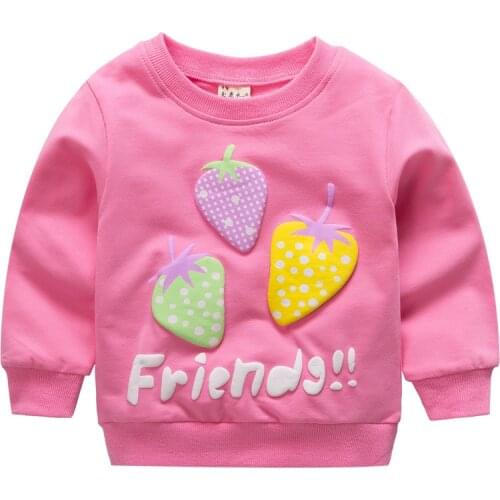 2020 New Cute Girls Sweater Cartoon Appliques Baby Girl T-shirt Long-Sleeved Spring Fall Girls Tops Toddler Girl Winter Clothes