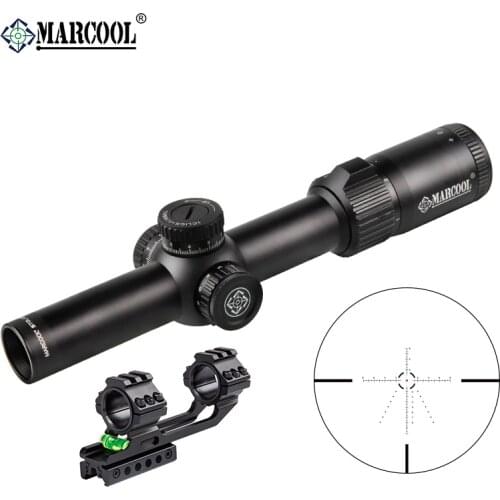 MARCOOL 1-8x24 IR FFP Hunting Riflescope Tactical Range Finder Reticle Fast Focus Optical Sight For .233 AR15 .308 Rifle Airsoft