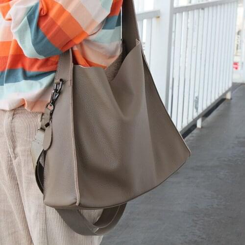 Genuine leather Bag Women bags Handbags Soft Leather Casual Tote Bag High Quality Female Leather Shoulder Bag Female Sac New