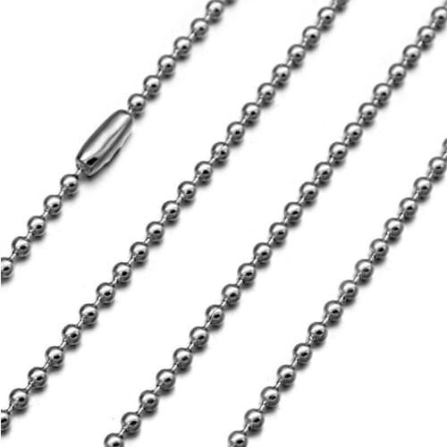 3mm Stainless Steel Necklaces For Men Women Silver Color Necklace Chain Fashion Pendant Chain Jewelry Accessory Wholesale Price