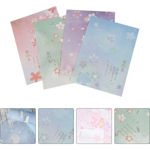 5 Set/40pcs Japanese Style Writing Paper Sakura Pattern Paper Stationery Paper