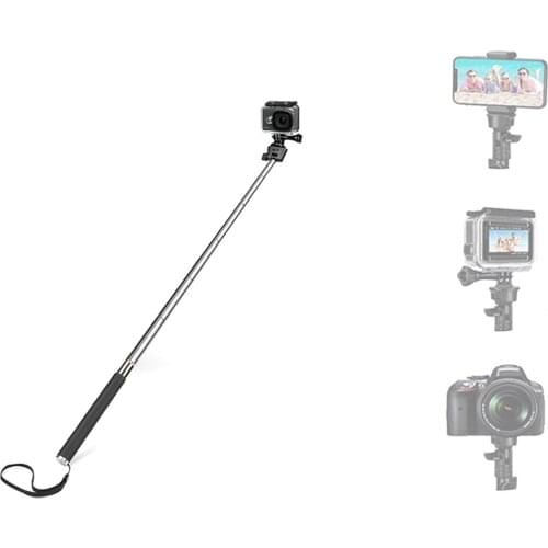 Selfie Sticks Bluetooth-compatible stick battery remote control shutter monopod selfie stick tripod for smartphone Action camera
