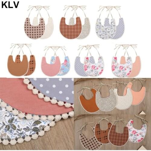 Newborn Toddler Cotton Baby Bibs Girls Lace Saliva Towel Tassels Bib Feeding Burp Cloths
