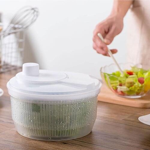 Vegetables Dryer Salad Spinner Fruits Basket Fruit Wash Clean Basket Storage Washer Drying Machine Useful Kitchen Tools