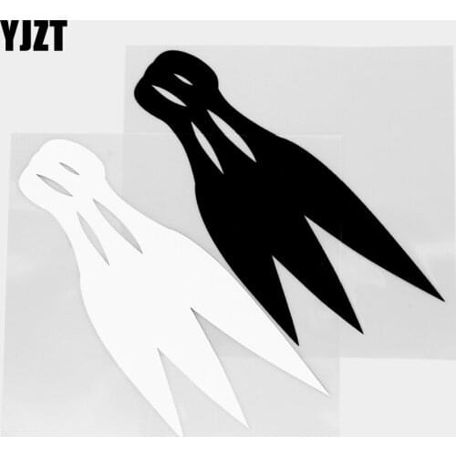 YJZT 14.8×15.5CM Vinyl Decal Art Car Sticker Throwing Knife Rear Window Glass Bumper Decoration Black / Silver 20C-0483