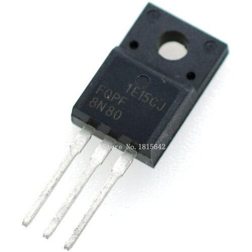 10PCS/Lot FQPF8N80 8N80 FQPF8N80C 800V 8A MOS FET Field Effect Transistor TO-220 New Original