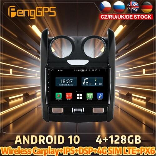 128G Android10 PX6 DSP For RENAULT Duster 2015 2016 2019 Car DVD GPS Navigation Auto Radio Stereo Multifunction CarPlay HeadUnit