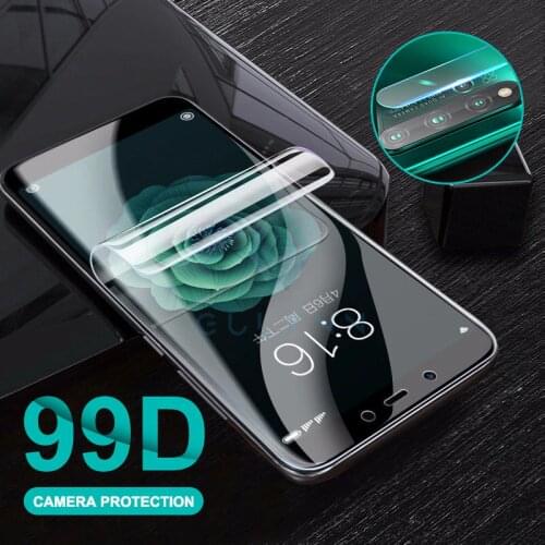 2in1 Camera Glass Protector For Redmi Note8t Note7 Note 8 7 6 4X Pro K20 K30 99D Soft Hydrogel Film For Xiaomi Mi 9 9T A2 Lite