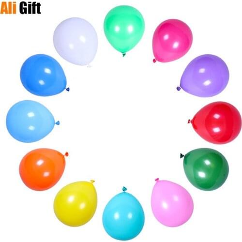 200pcs Inflatable Pollution-free Natural Latex Wedding Birthday Party Decoration Inflatable Colorful Ballon Kids Balloons